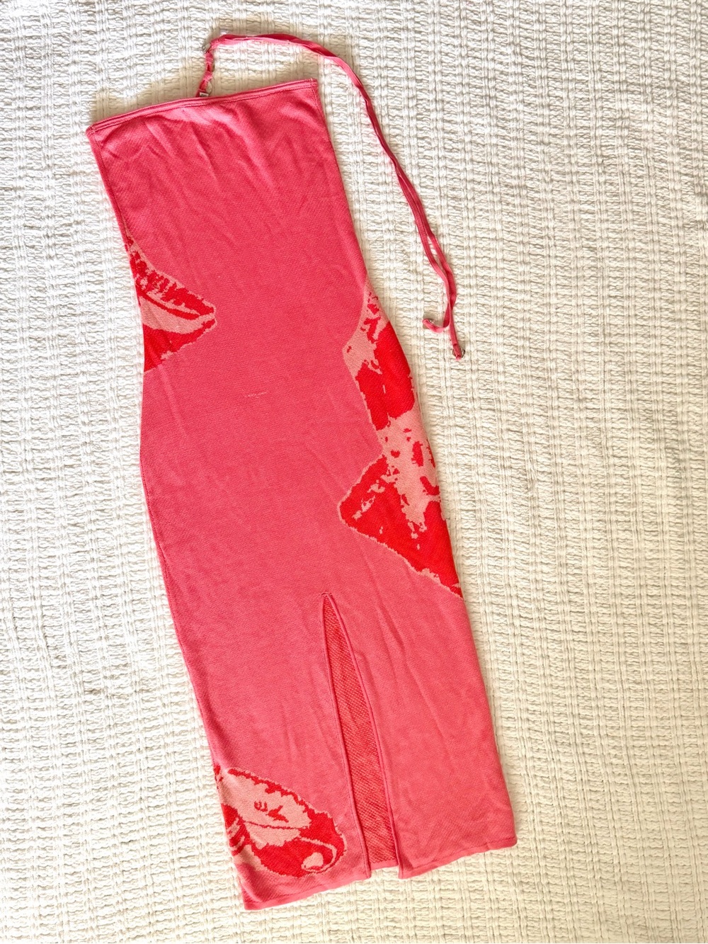 Torn by Ronny Kobo Seashell Halter Bodycon Maxi Dress Small - Picture 12 of 15